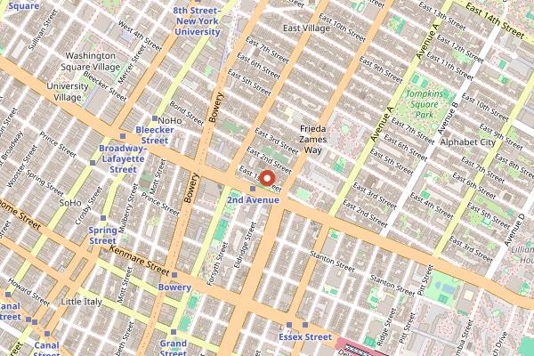 Map showing MayRee in New York City