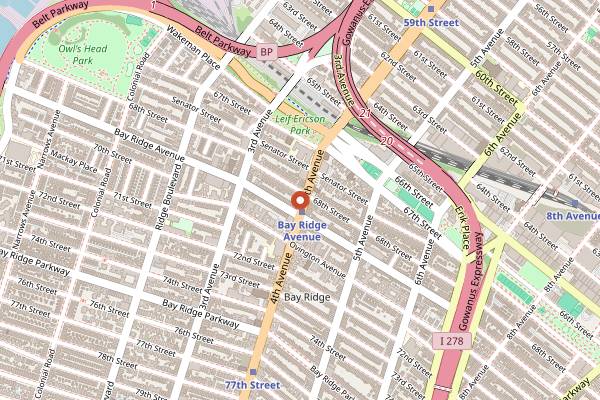 Map showing City League Coffee Roasters in New York City