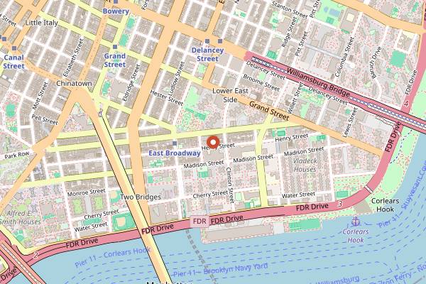 Map showing Abigail's Kitchen NYC in New York City