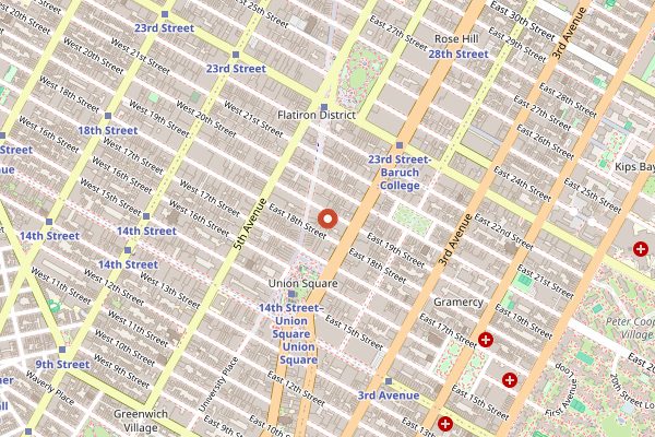Map showing Abcv in New York City