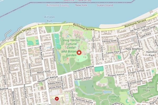 Map showing Pig Island NYC in New York City