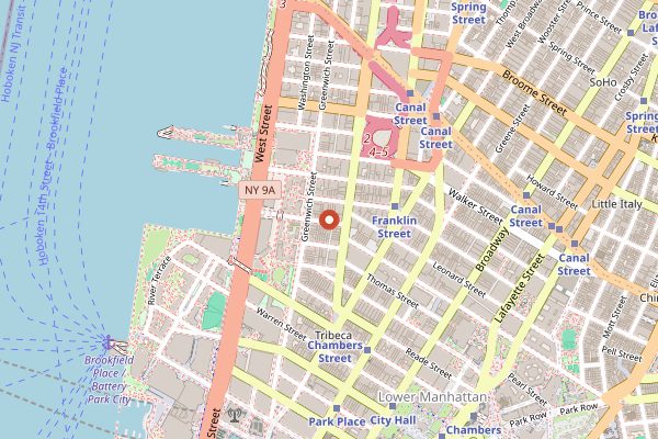 Map showing Jungsik in New York City