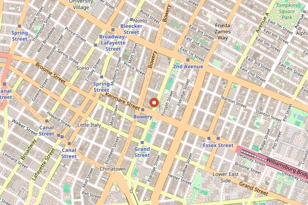 Map showing Gooey on The Inside Cookies in New York City