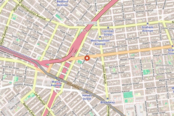 Map showing Lighthouse in New York City