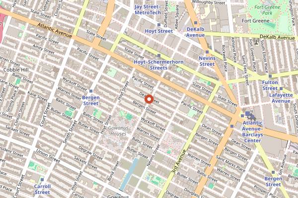 Map showing Rucola in New York City