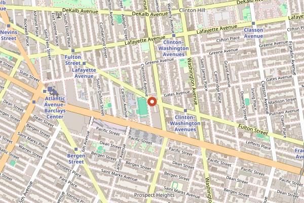 Map showing Bar Francis in New York City