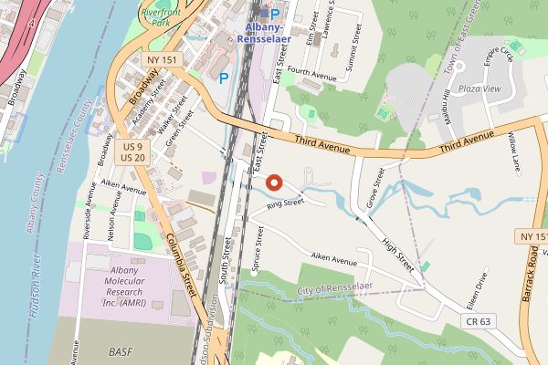 Map showing Veselka in New York City