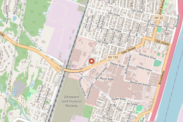 Map showing Chelsea Market in New York City