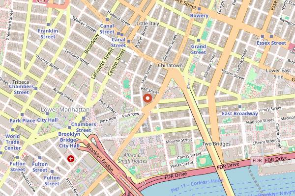 Map showing Apothéke in New York City