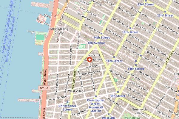 Map showing Cubbyhole in New York City
