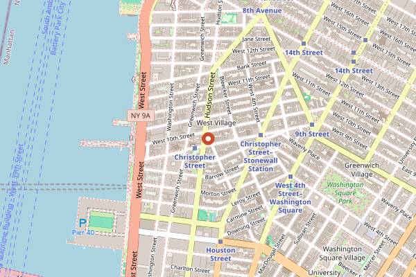 Map showing Employees Only in New York City