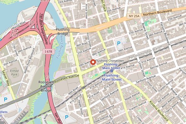 Map showing Nan Xiang Xiao Long Bao in New York City