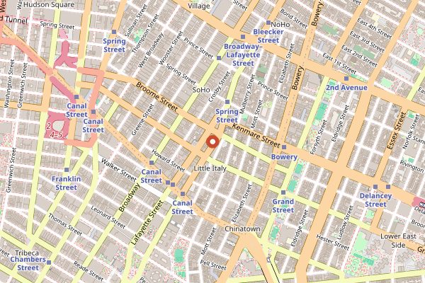 Map showing Compagnie des Vins Surnaturels in New York City