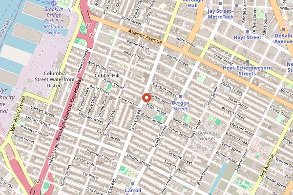 Map showing June in New York City