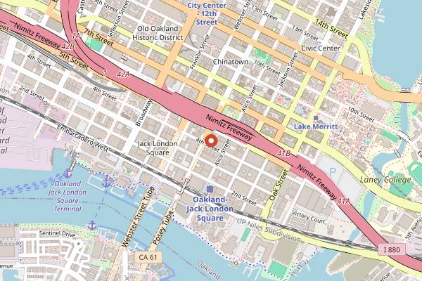 Map showing Original Pattern Brewing Co. in Oakland