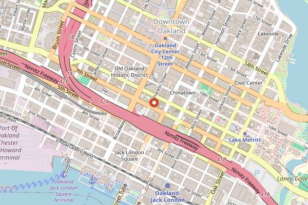 Map showing Vien Huong in Oakland