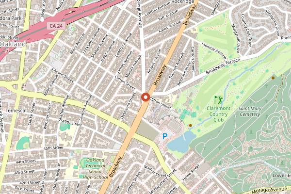 Map showing Im Moment Kaffee in Oakland