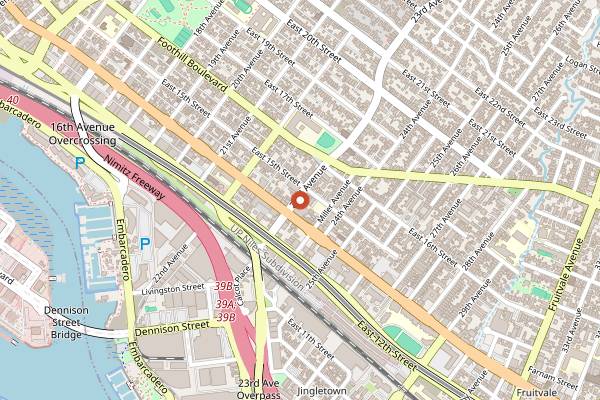 Map showing Puerto Rican Street Cuisine in Oakland