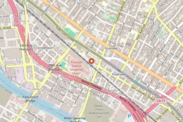 Map showing Red Bay Coffee Public Roastery in Oakland