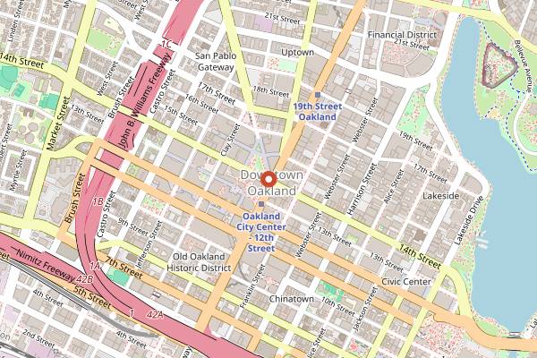 Map showing ClassBento Oakland Cooking in Oakland