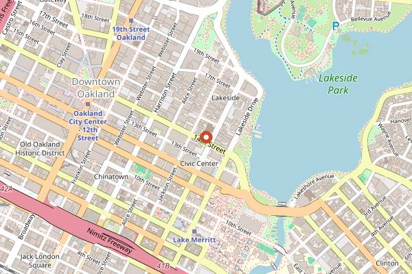 Map showing Halal Burgers and More in Oakland