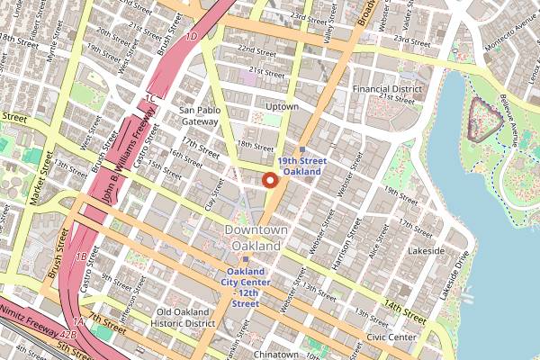 Map showing Cafe Van Kleef in Oakland