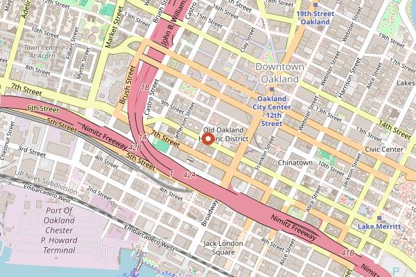 Map showing Summer Bar and Lounge in Oakland