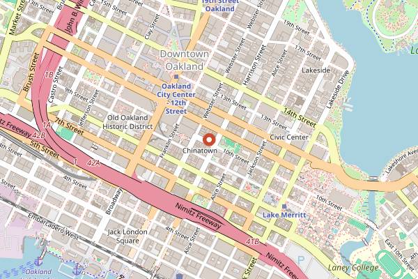 Map showing Shan Dong in Oakland
