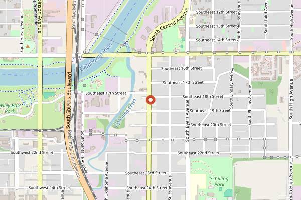 Map showing Panaderia Mexico Bakery in Oklahoma City