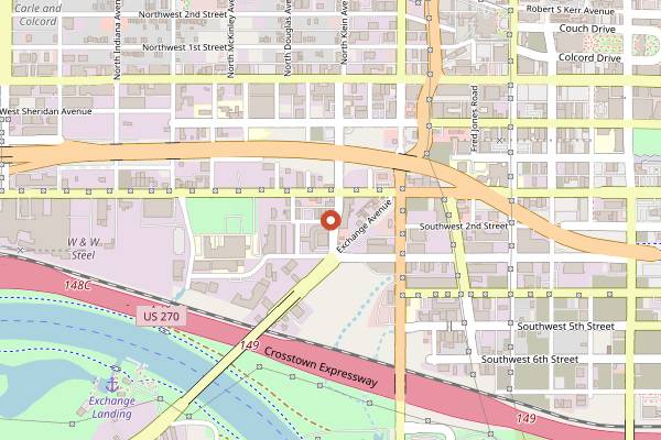 Map showing Palo Santo in Oklahoma City