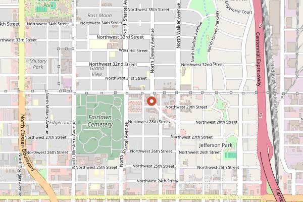 Map showing Picasso Cafe in Oklahoma City