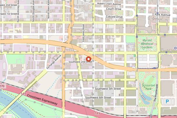 Map showing Lively Beerworks in Oklahoma City