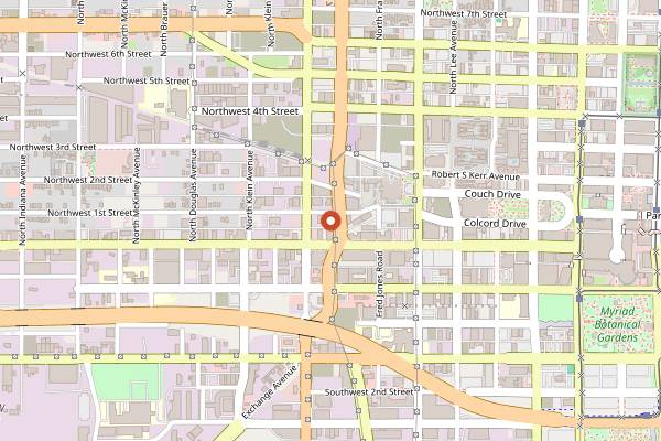 Map showing Stonecloud Brewing Company in Oklahoma City