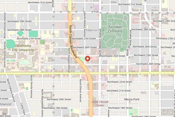 Map showing Lido Restaurant in Oklahoma City