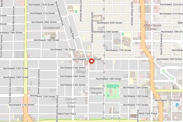 Map showing Ma Der Lao Kitchen in Oklahoma City