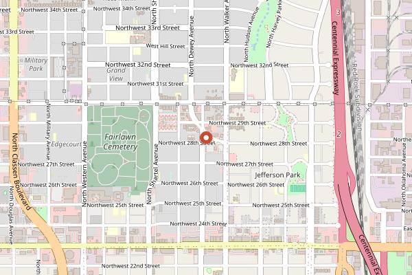 Map showing Paseo Grill in Oklahoma City