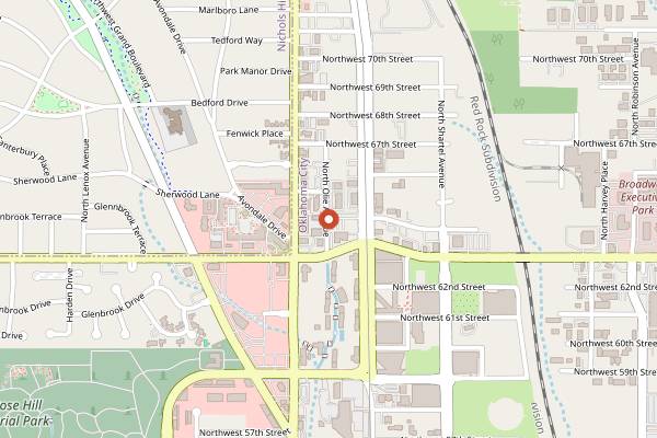 Map showing Cosabella Kitchen in Oklahoma City