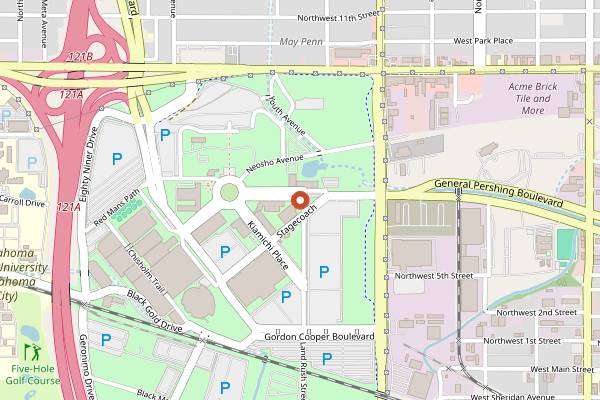 Map showing Oklahoma State Fair in Oklahoma City
