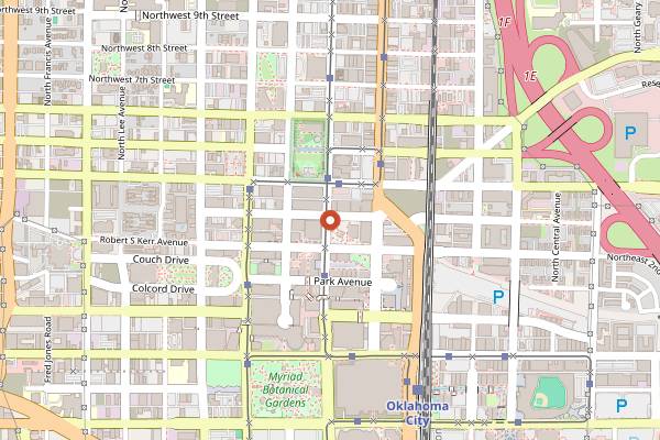 Map showing Kitchen No. 324 in Oklahoma City