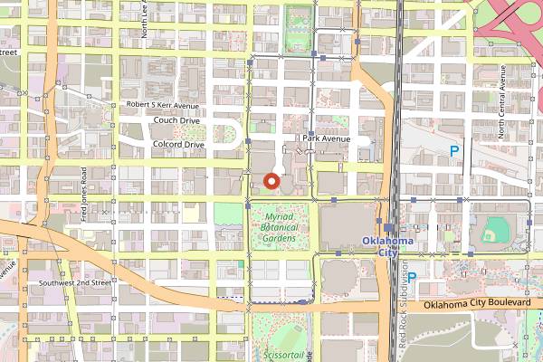 Map showing Vast in Oklahoma City