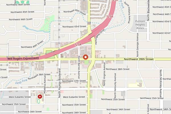 Map showing Angles in Oklahoma City