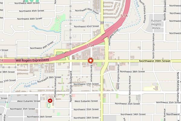 Map showing Tramps in Oklahoma City