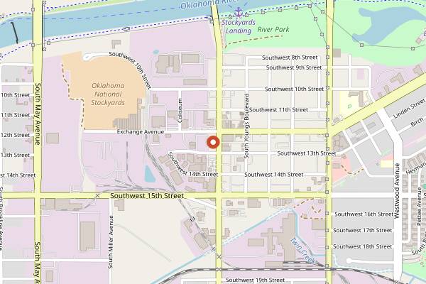 Map showing Cattlemen's Steakhouse in Oklahoma City