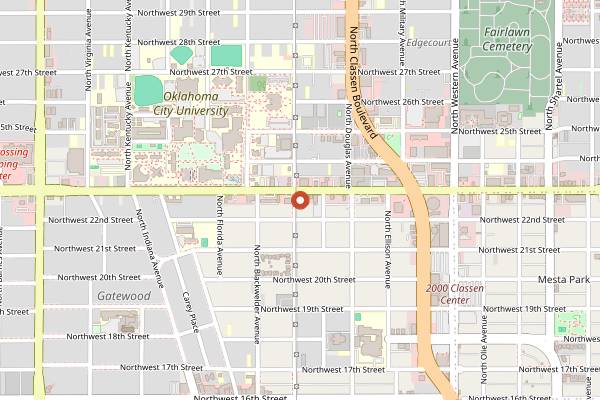 Map showing Seoul Pocha in Oklahoma City