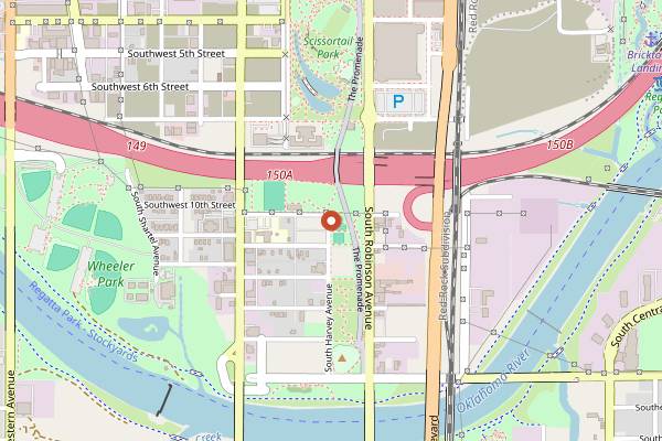 Map showing OK Yummy in Oklahoma City