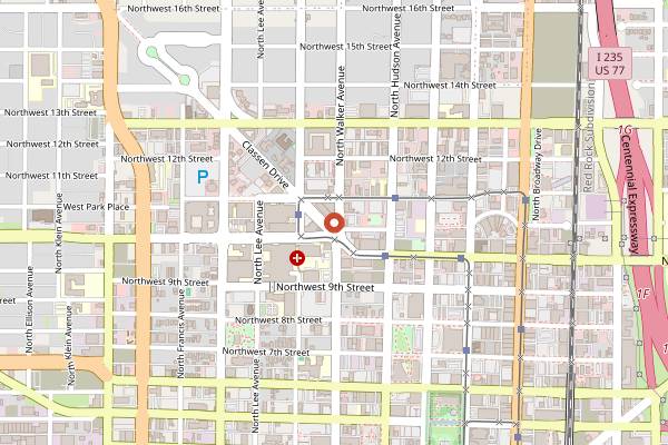 Map showing McNellie's Public House Beer Bar in Oklahoma City