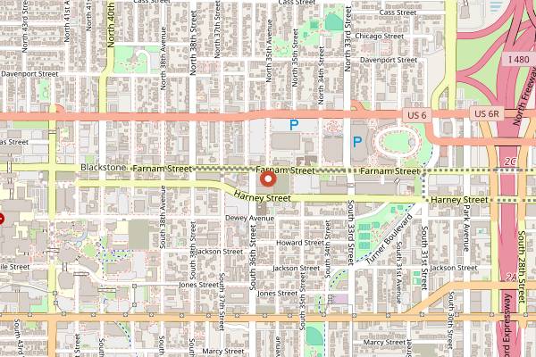 Map showing HomeGrown Omaha in Omaha