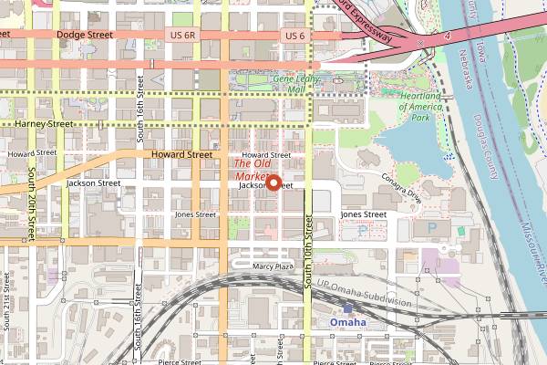Map showing Brickway Brewery and Distillery in Omaha