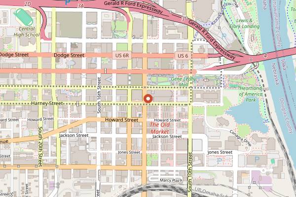 Map showing Catalyst in Omaha