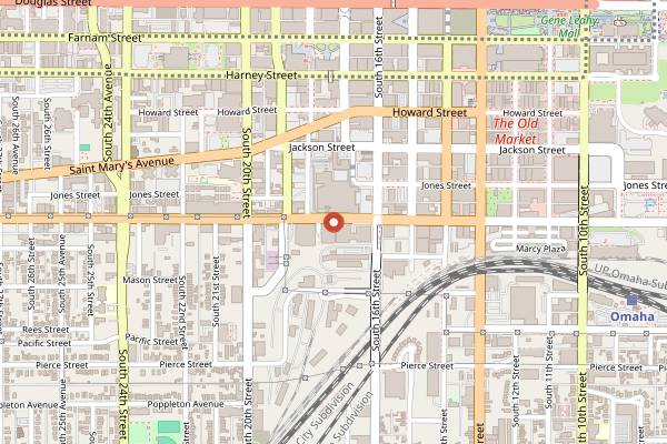 Map showing Early Bird in Omaha